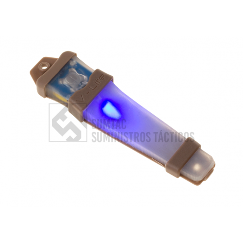 FMA LUZ TÁCTICA DE SEGURIDAD TIPO V-LITE AZUL