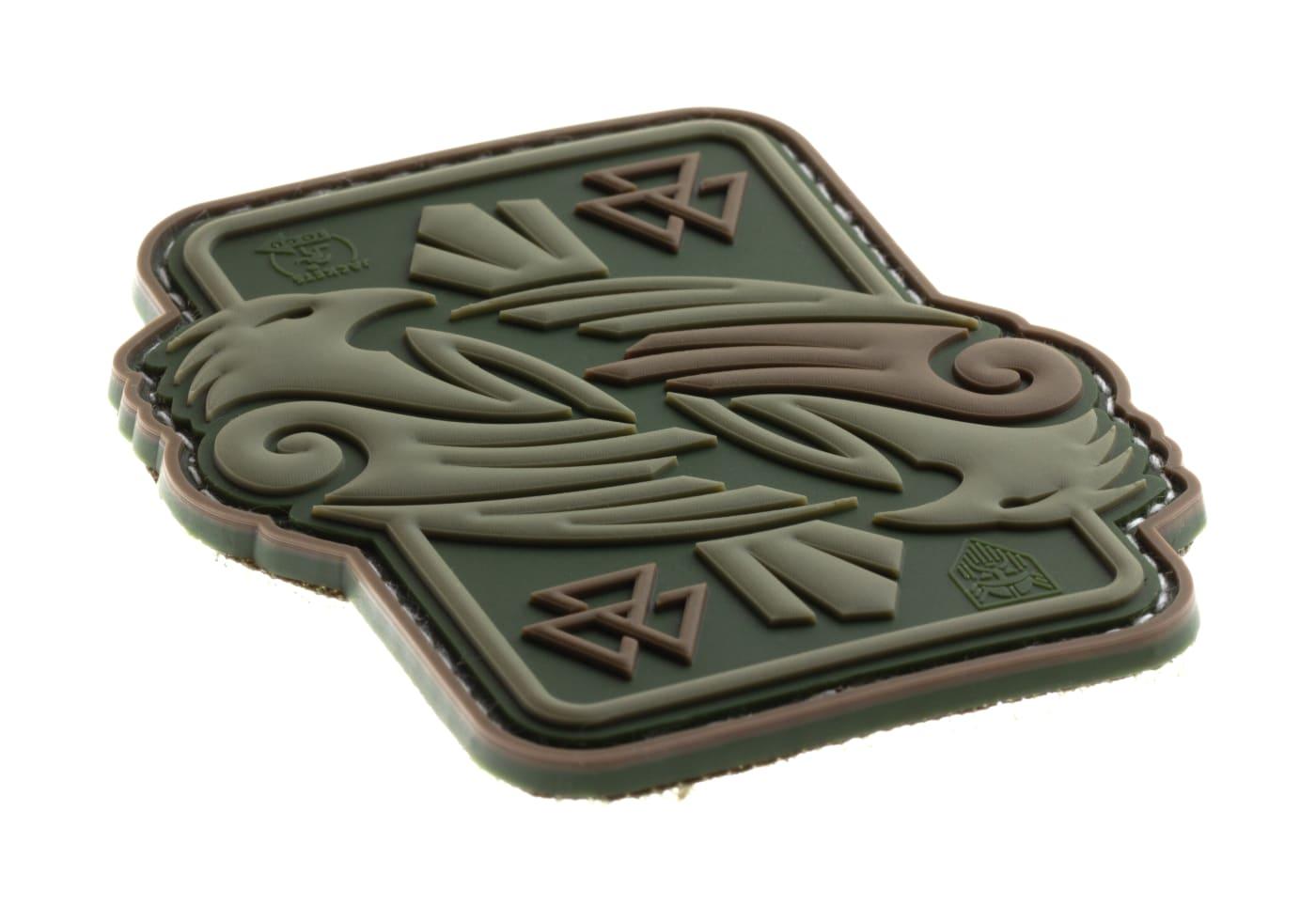 Parche Odin's Raven (Cuervo de Odín) JTG PVC 3D – Color verde - Imagen 2