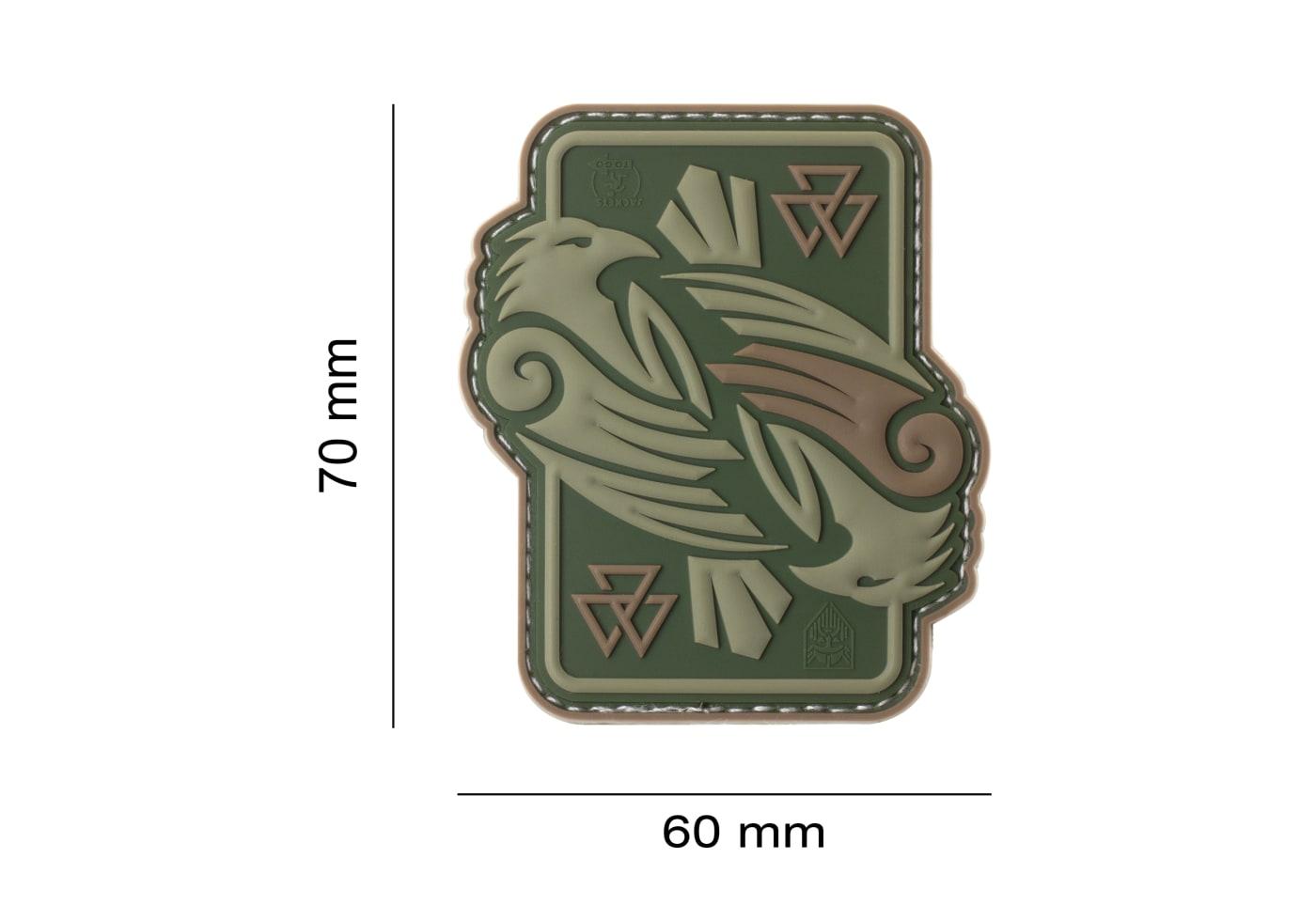 Parche Odin's Raven (Cuervo de Odín) JTG PVC 3D – Color verde - Imagen 3