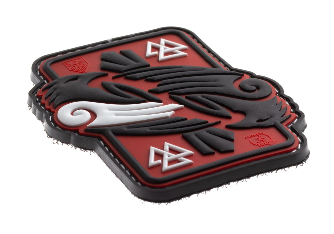 Parche Odin's Raven (Cuervo de Odín) JTG PVC 3D – Color rojo - Imagen 2