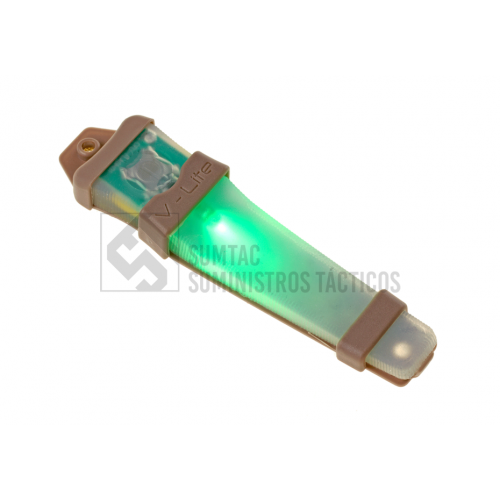 FMA LUZ TÁCTICA DE SEGURIDAD TIPO V-LITE VERDE