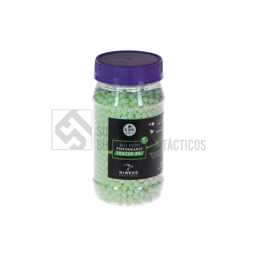 Bolas BIO trazadoras Nimrod 0,30 g 2.000 unidades para airsoft