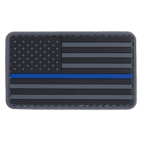 PARCHE 3D, PVC BANDERA USA LINEA AZUL.