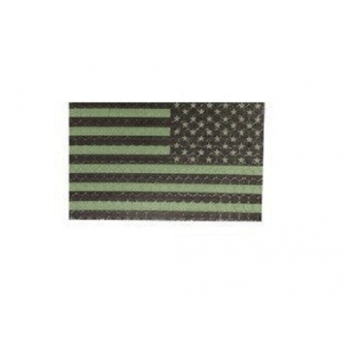 PARCHE IR BANDERA USA VERDE INVERTIDA