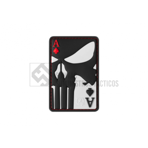 PARCHE PUNISHER AS DE ESPADAS PVC 3D.