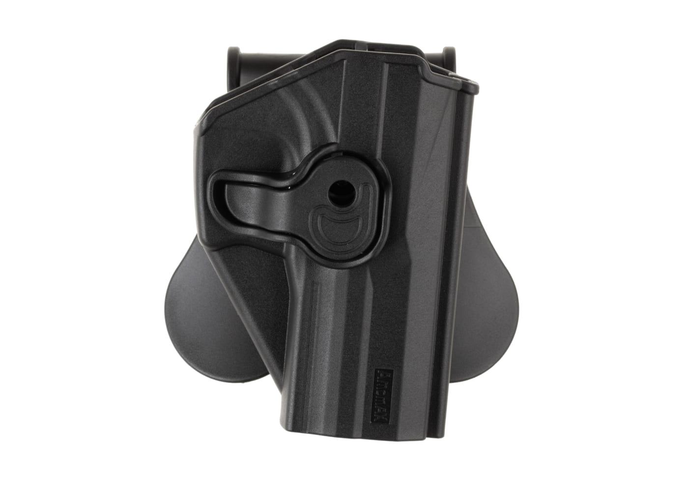 funda pistolera Amomax Glock 17 negra 2-R2G1700