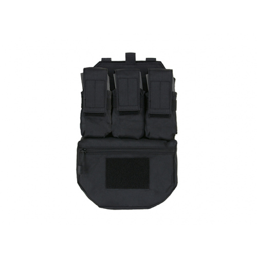 PANEL TRASERO DE ASALTO, 8 FIELDS NEGRO. MOLLE. MOD1