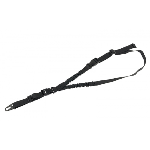 CORREA PORTAFUSIL UN PUNTO, FLEXIBLE, COLOR NEGRO, 8 FIELDS.