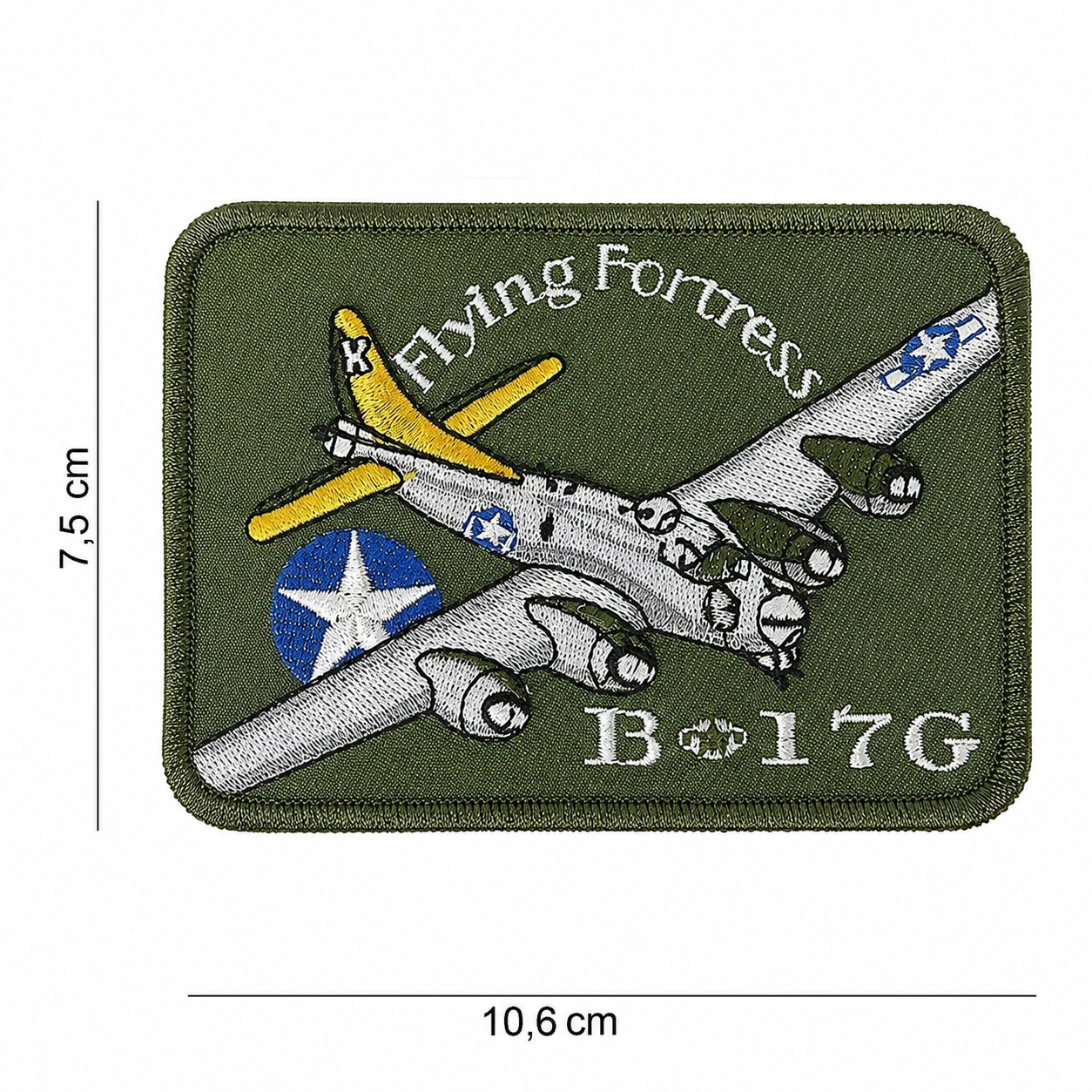 PARCHE BORDADO B-17G FLYING FORTRESS – AVIACIÓN WWII