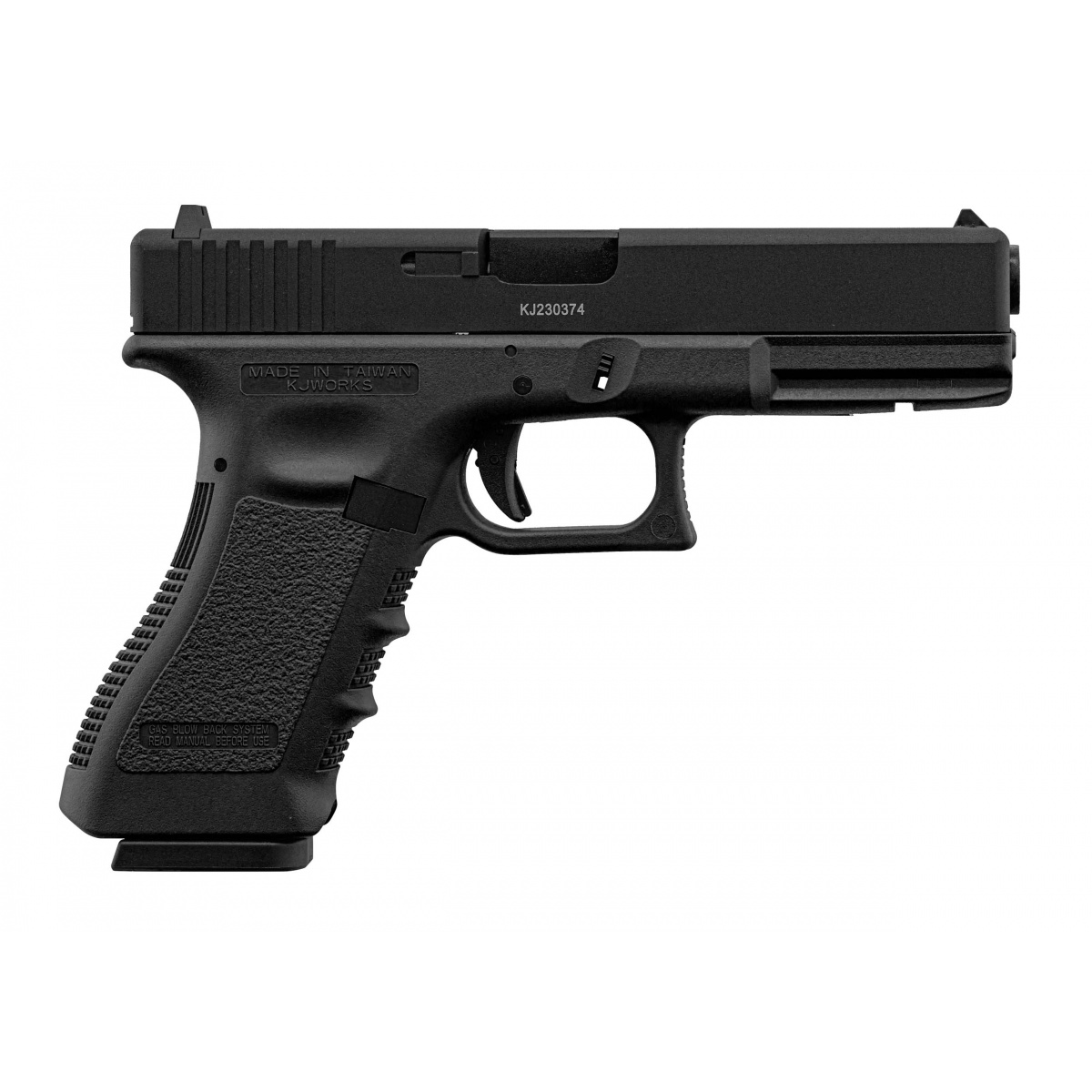 KJ WORKS, KP17 PISTOLA DE AIRSOFT GBB, CORREDERA DE METAL. - Imagen 3
