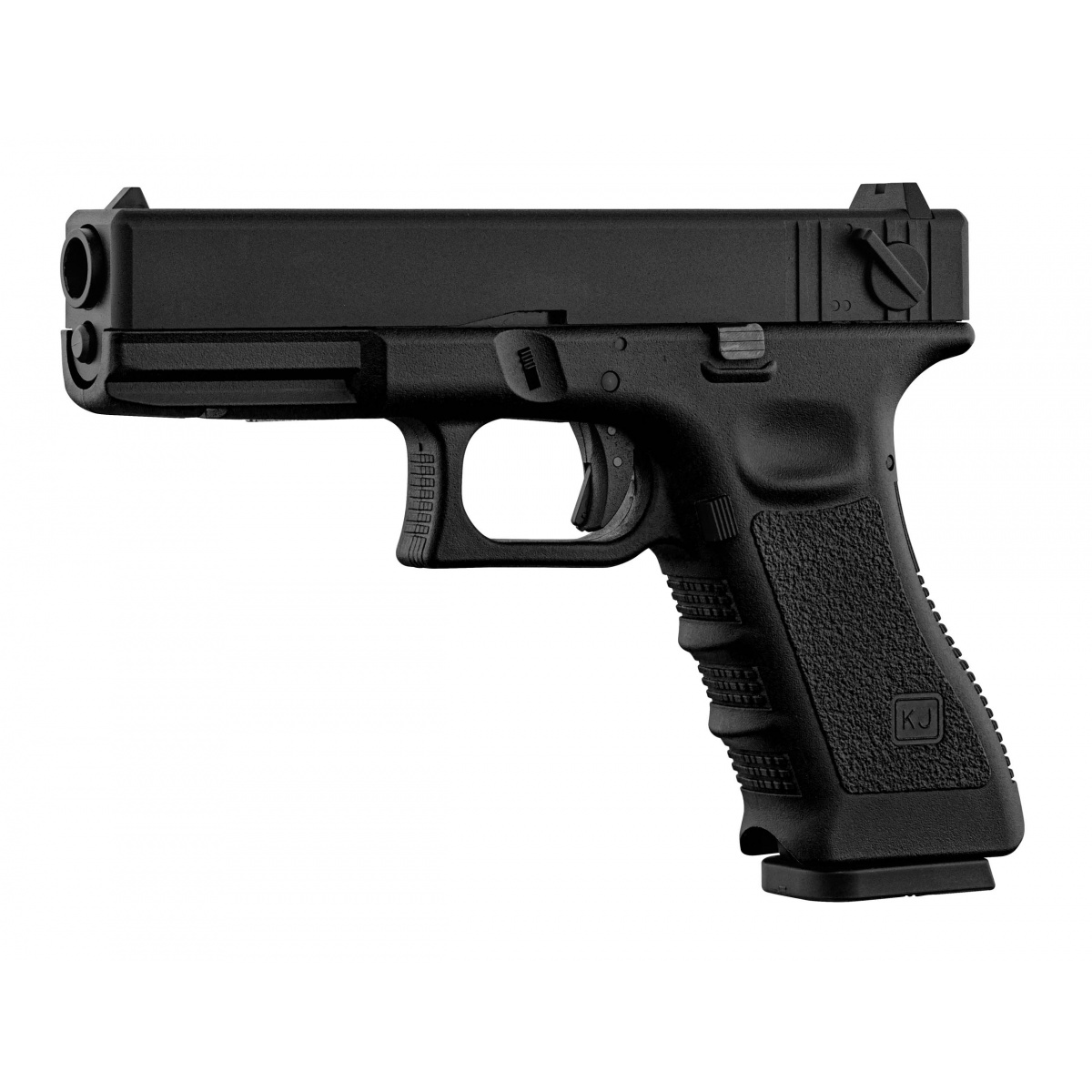 KJ WORKS, KP18 PISTOLA DE AIRSOFT GBB, CORREDERA DE METAL, FULL AUTO.