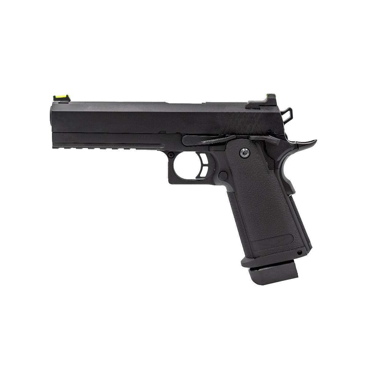 RAVEN,PISTOLA 6 mm GAS GBB, HI CAPA 5.1 DE METAL, COLOR NEGRO. - Imagen 4