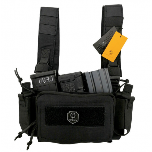 CONQUER MICRO CHEST RIG - COLOR NEGRO.