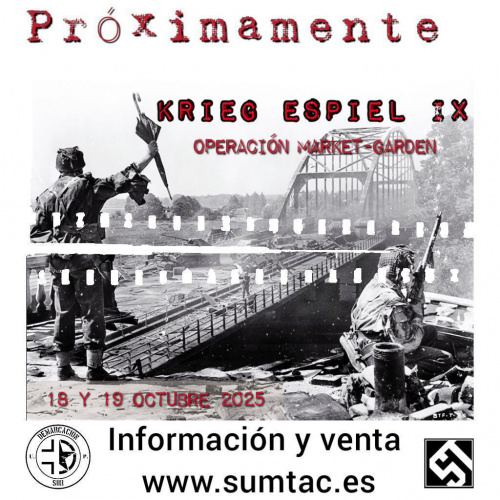 TICKET ENTRADA PARTIDA: KRIEG ESPIEL IX, HOLANDA 1944, OPERACIÓN MARKET GARDEN, EVENTO SEGUNDA GUERRA MUNDIAL.
