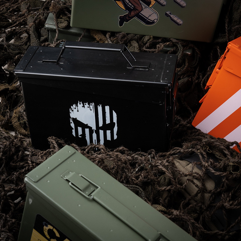 LATA DE MUNICIÓN .30 REACONDICIONADA , PUNISHER. - Imagen 2