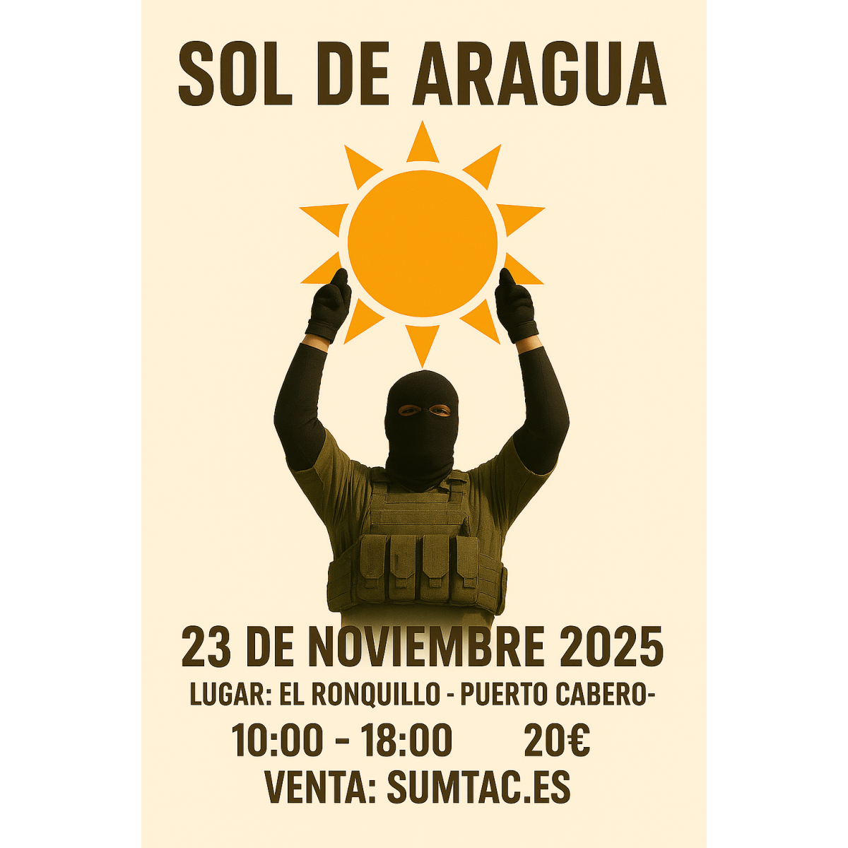 TICKET ENTRADA PARTIDA. SOL DE ARAGUA 23 NOVIEMBRE 2025.