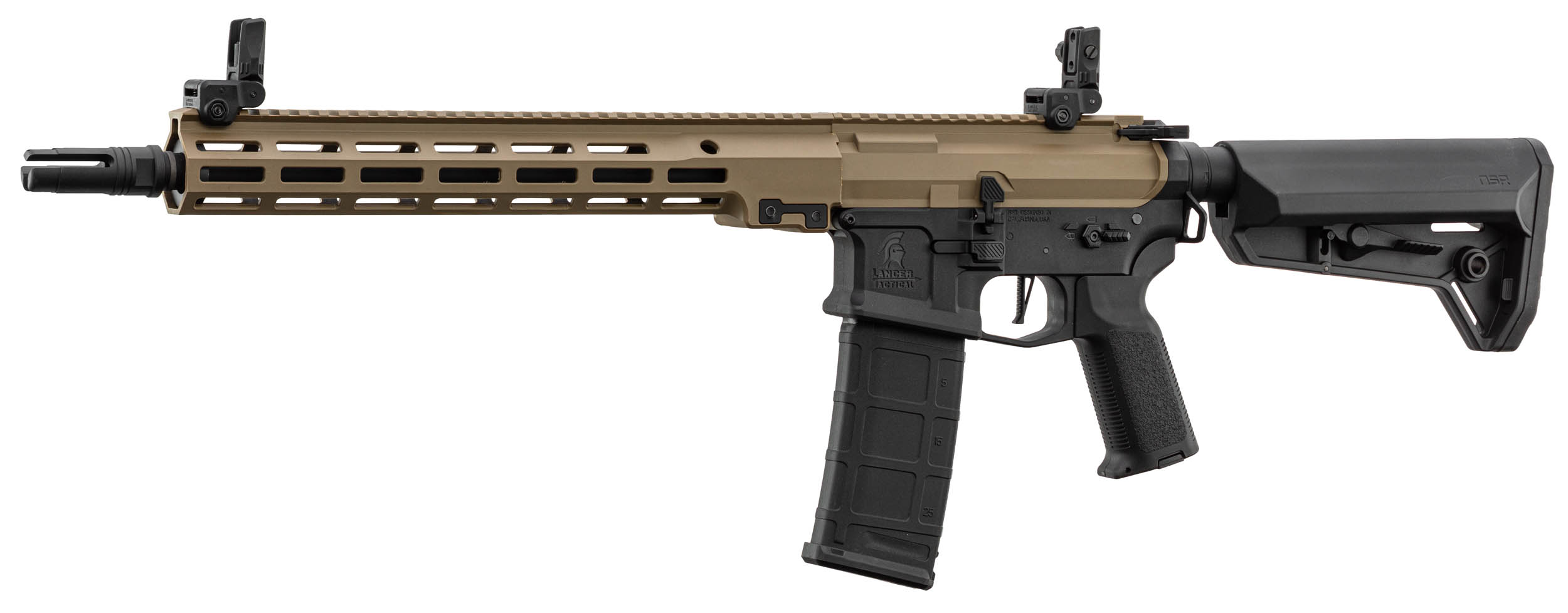 LANCER TACTICAL, AEG, M4 12 LT-44 STALKER GEN 2 NRS PACK COMPLETO, MK16 URGI - Imagen 4