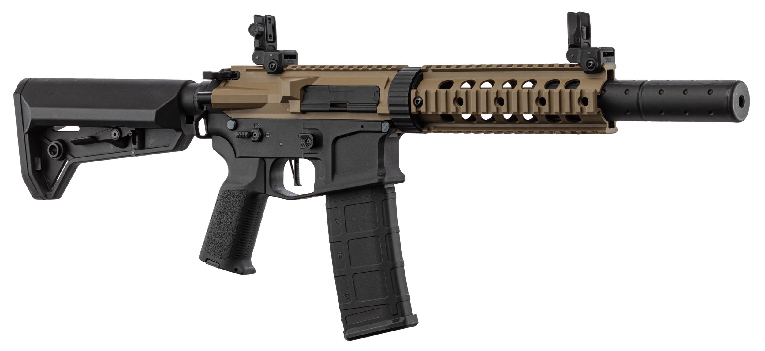 LANCER TACTICAL AEG M4 LT-15 GEN2 SD DUAL TONE, PACK COMPLETO. - Imagen 2