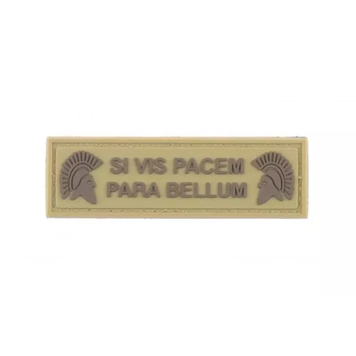 PARCHE 3D PVC "SI VIS PACEM PARA BELLUM" TAN.