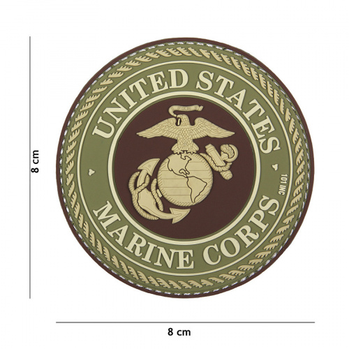 PARCHE 3D PVC U.S. MARINE CORPS VERDE.