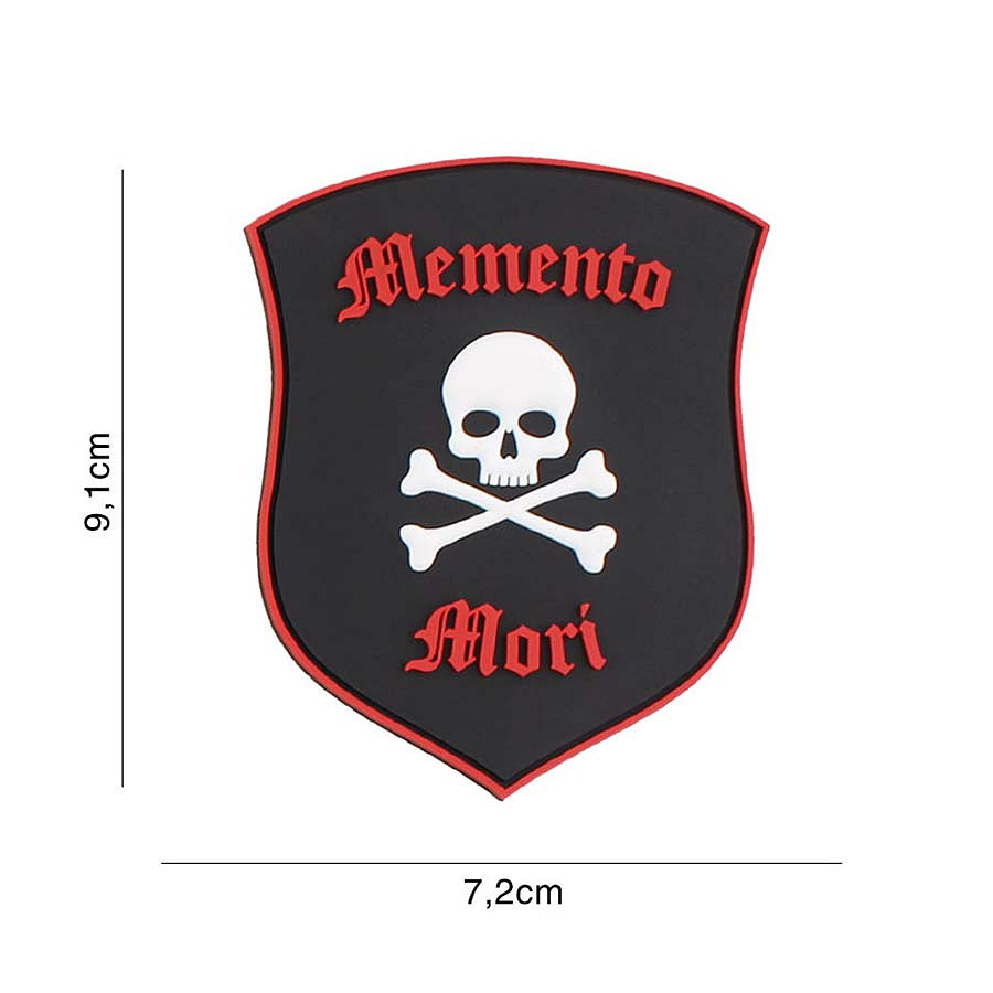 PARCHE 3D PVC "MEMENTO MORI" ESCUDO.