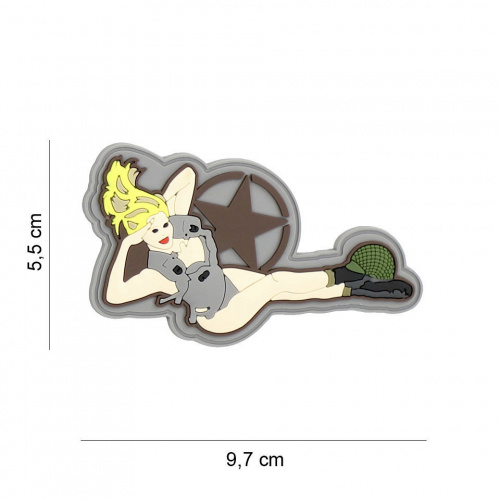 PARCHE 3D PVC PIN UP ESTRELLA