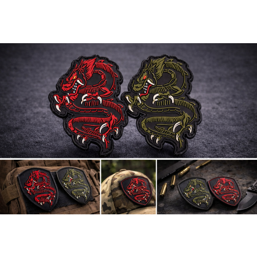 PARCHE PVC 3D PVC DRAGÓN SAMURAI.