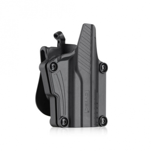 Pistolera Rígida Universal Cytac Mega-Fit ThumbSmart con Paddle – Negra, CY-TUHFS