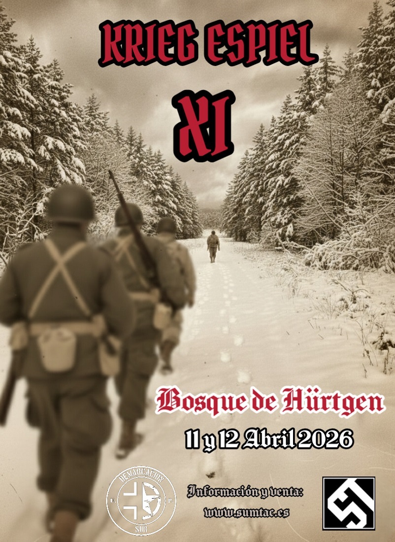 TICKET ENTRADA PARTIDA: KRIEGSPIEL XI, "EL BOSQUE DE HÜRTGEN", EVENTO SEGUNDA GUERRA MUNDIAL.