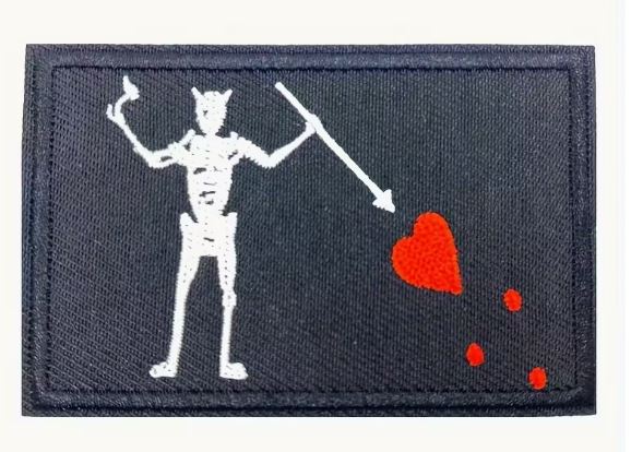 Parche bandera pirata.