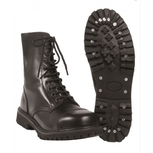 Botas militares Mil-Tec Invader negras con puntera de acero Talla 45