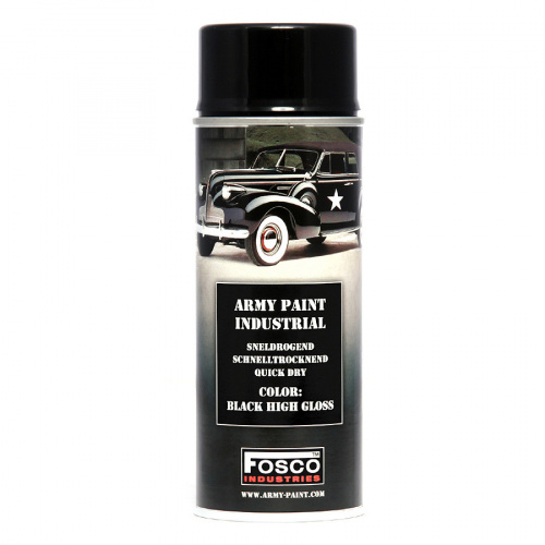 PINTURA EN ESPRAY FOSCO COLOR NEGRO BRILLANTE  400 ml