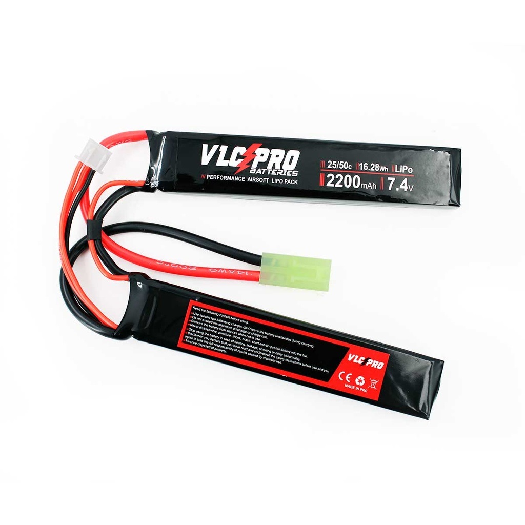 VLC PRO BATERÍA LiPo 7.4V 2200 mAh DOBLE 25C/50C MINITAMIYA