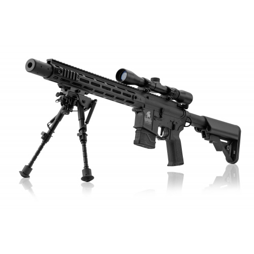 LANCER TACTICAL, RÉPLICA AEG, M4  LT-32 DMR NEGRA, PACK COMPLETO.