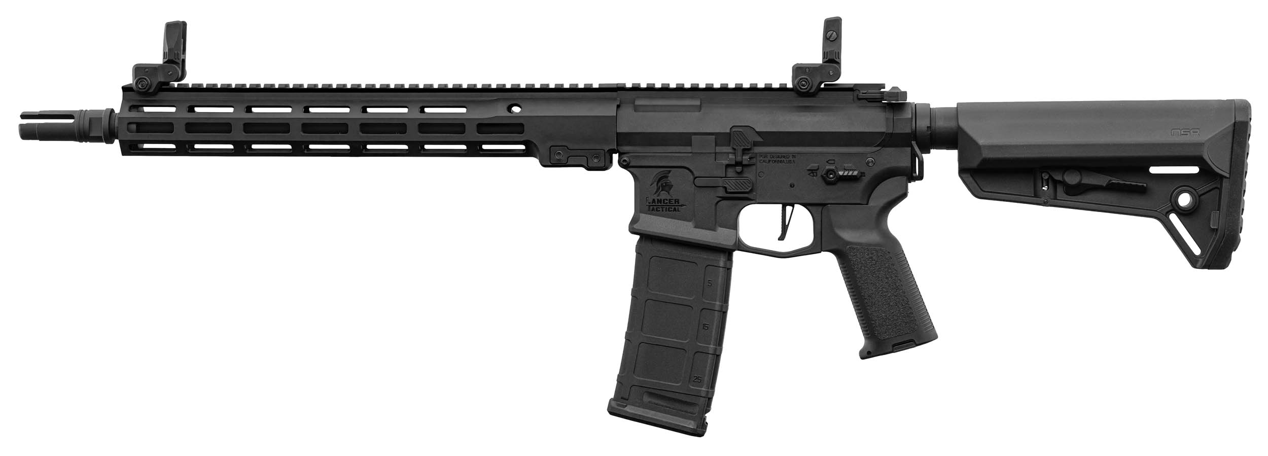 LANCER TACTICAL, RÉPLICA AEG, M4 STALKER 12 LT 44 NEGRA, GEN2, NSR - Imagen 3
