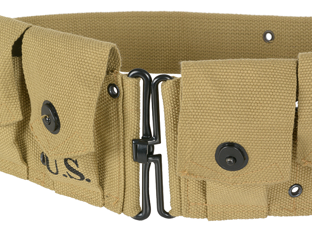 Ceñidor porta-cargador US Army WW2 M1 para 10 cargadores. - Imagen 6