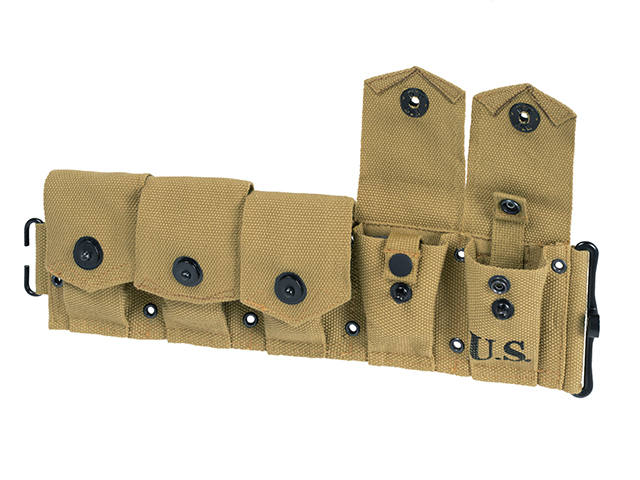 Ceñidor porta-cargador US Army WW2 M1 para 10 cargadores. - Imagen 3