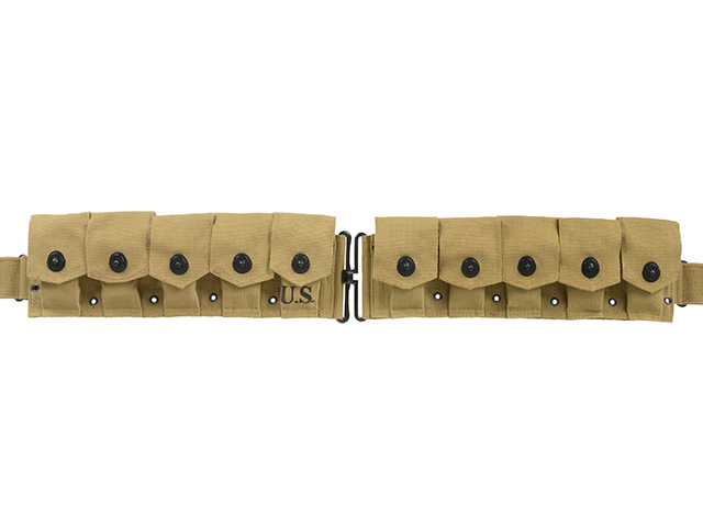 Ceñidor porta-cargador US Army WW2 M1 para 10 cargadores. - Imagen 2
