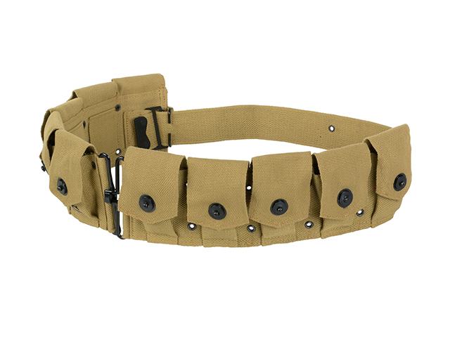 Ceñidor porta-cargador US Army WW2 M1 para 10 cargadores.