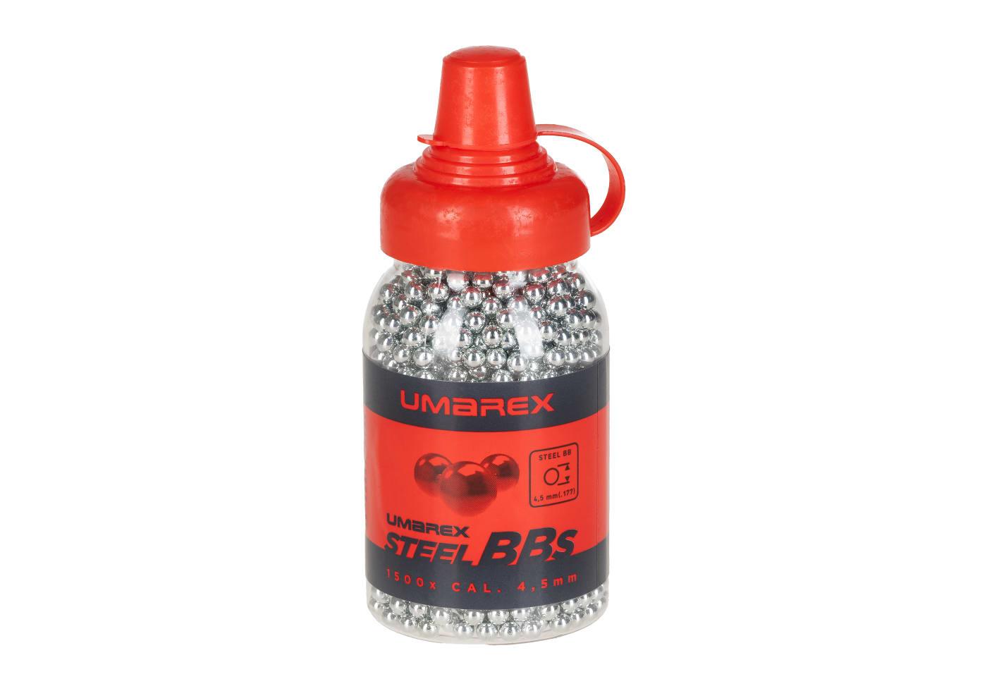 BOLAS DE ACERO "UMAREX STEEL BBs" CAL. 4,5 mm – 1.500 UNIDADES