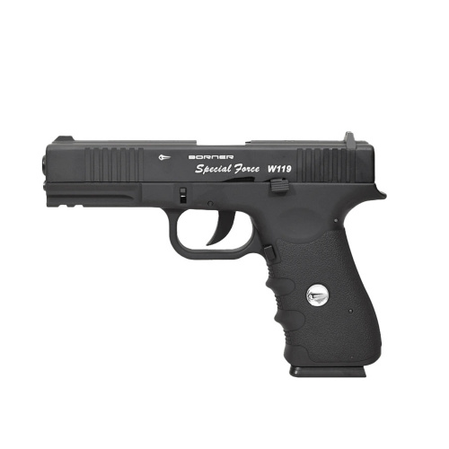 PISTOLA SEMIAUTOMÁTICA DE AIRE COMPRIMIDO BORNER W119 CAL. 4,5 MM