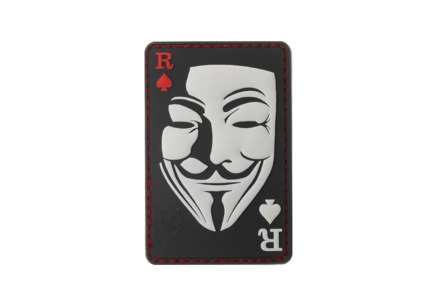 Parche PVC 3D JTG WOC Resistance – Inspirado en la icónica máscara de Guy Fawkes