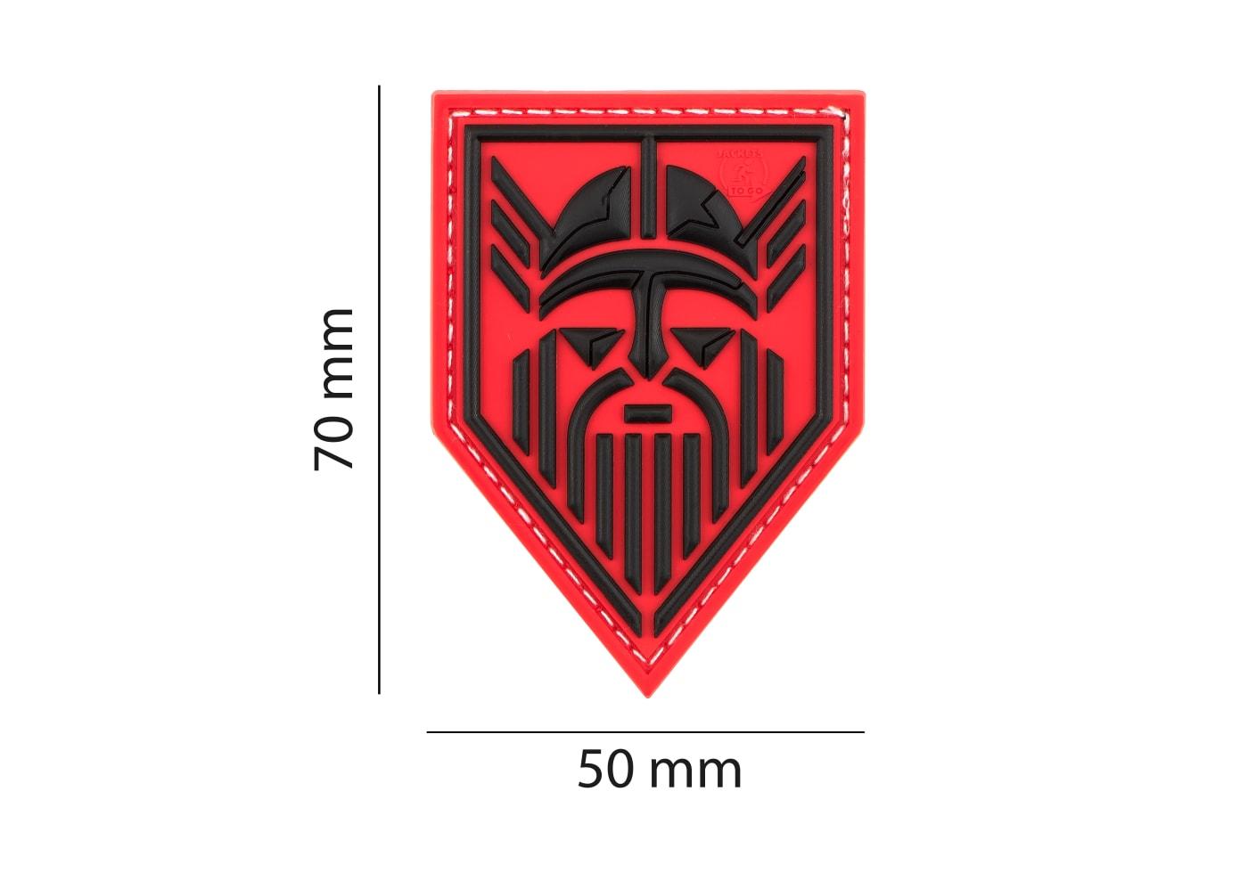 Parche PVC 3D JTG Odín | Color Rojo | Gancho y Bucle - Imagen 2