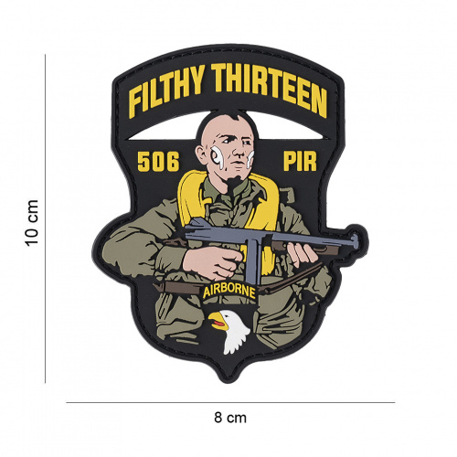 Parche PVC 3D 506 PIR Filthy Thirteen 101 INC | Airsoft WWII