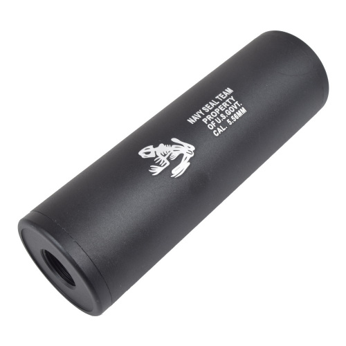 Silenciador Airsoft Navy SEALs Skull Frog de aluminio