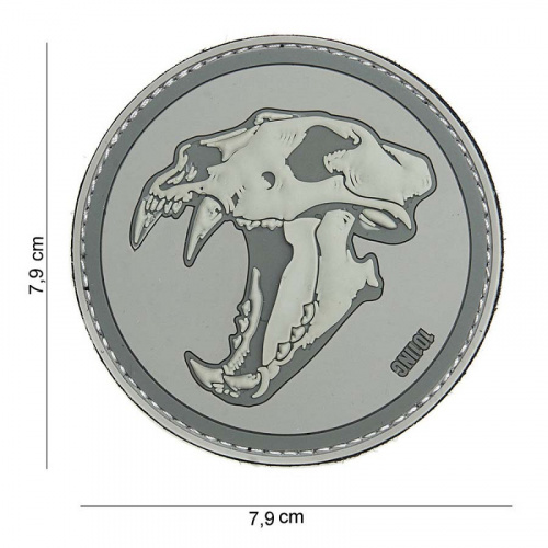 parche calavera tigre gris 101 INC