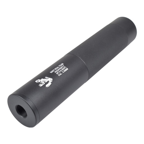 Silenciador airsoft HY-139A con diseño rana Navy SEAL