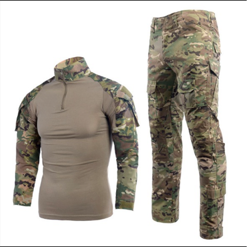 Uniforme de Combate Combat Zone Multicam Talla S con camiseta, pantalón, coderas y rodilleras Copiar ALT