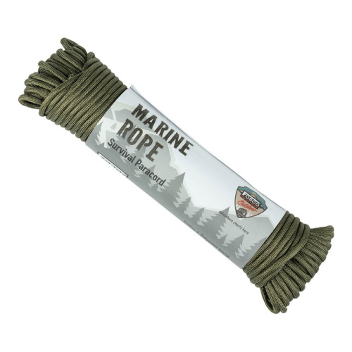Cuerda Fosco verde 30 metros 4 mm de poliéster y algodón.