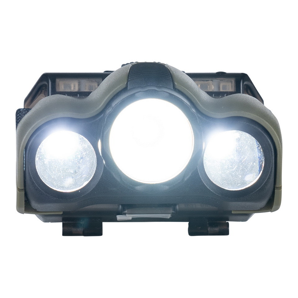 Linterna Frontal LED Fosco Forest 220 Lúmenes Recargable – Luz Blanca, Roja y Verde - Imagen 6